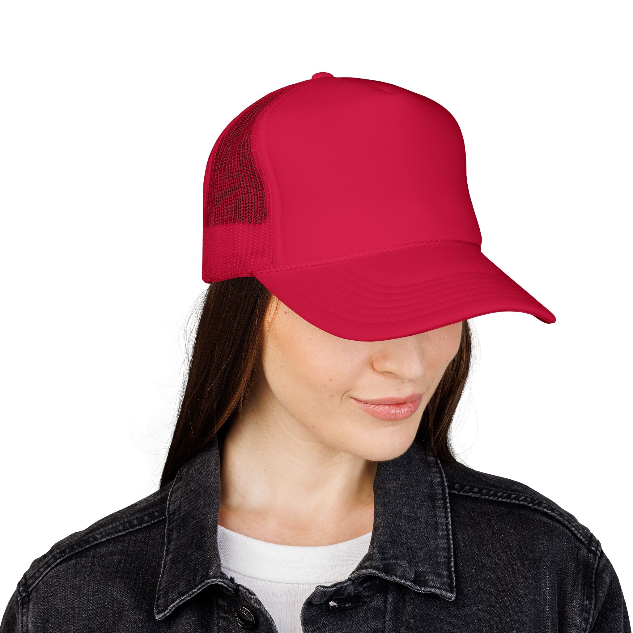 Custom Logo Foam Trucker Hat – Stylish Snapback with High-Profile Comfort