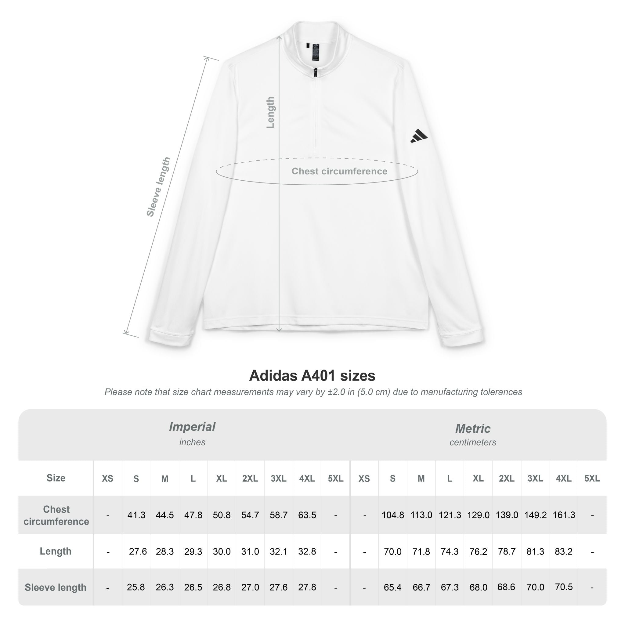 Custom Unisex adidas Quarter-Zip Pullover with Personalized Logo – Sustainable Comfort & UPF 50+ Protection